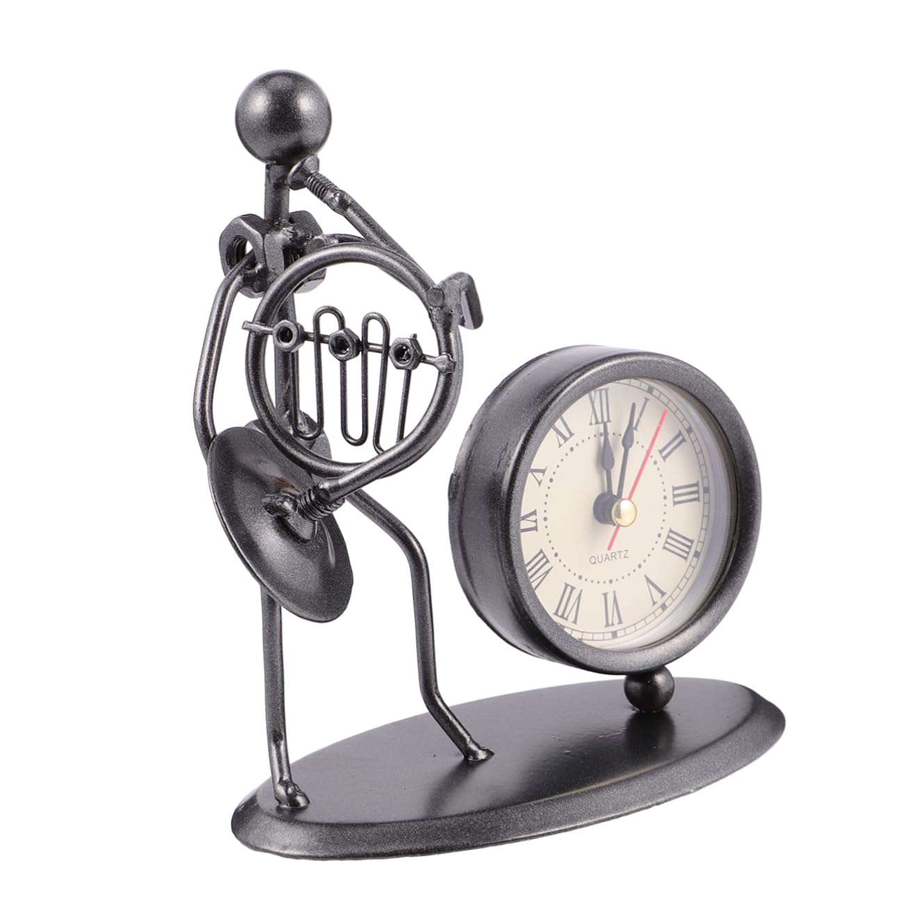 Reloj retro de escritorio PRETYZOOM para decoracion artesanal del hogar