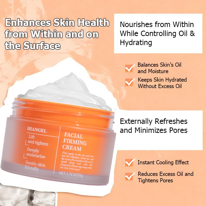 Facial Firming Cream for Women - Anti aging Face Cream with 6-Peptide Complex & Hyd... - Image 4