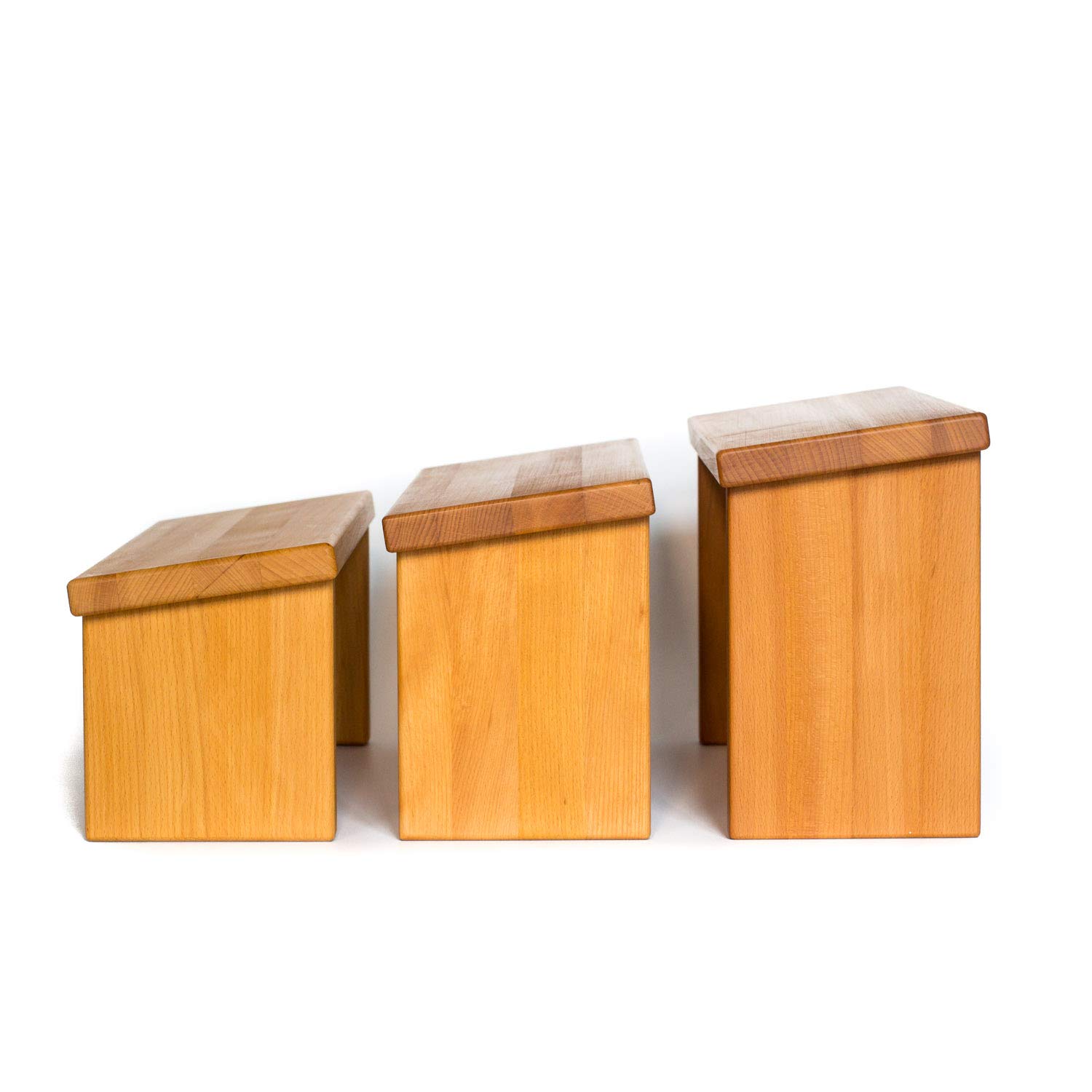 Meditationsbank Holz - Verschiedene Höhen- Buche stabverleimt - Optional mit MeditationsMatte & Polster