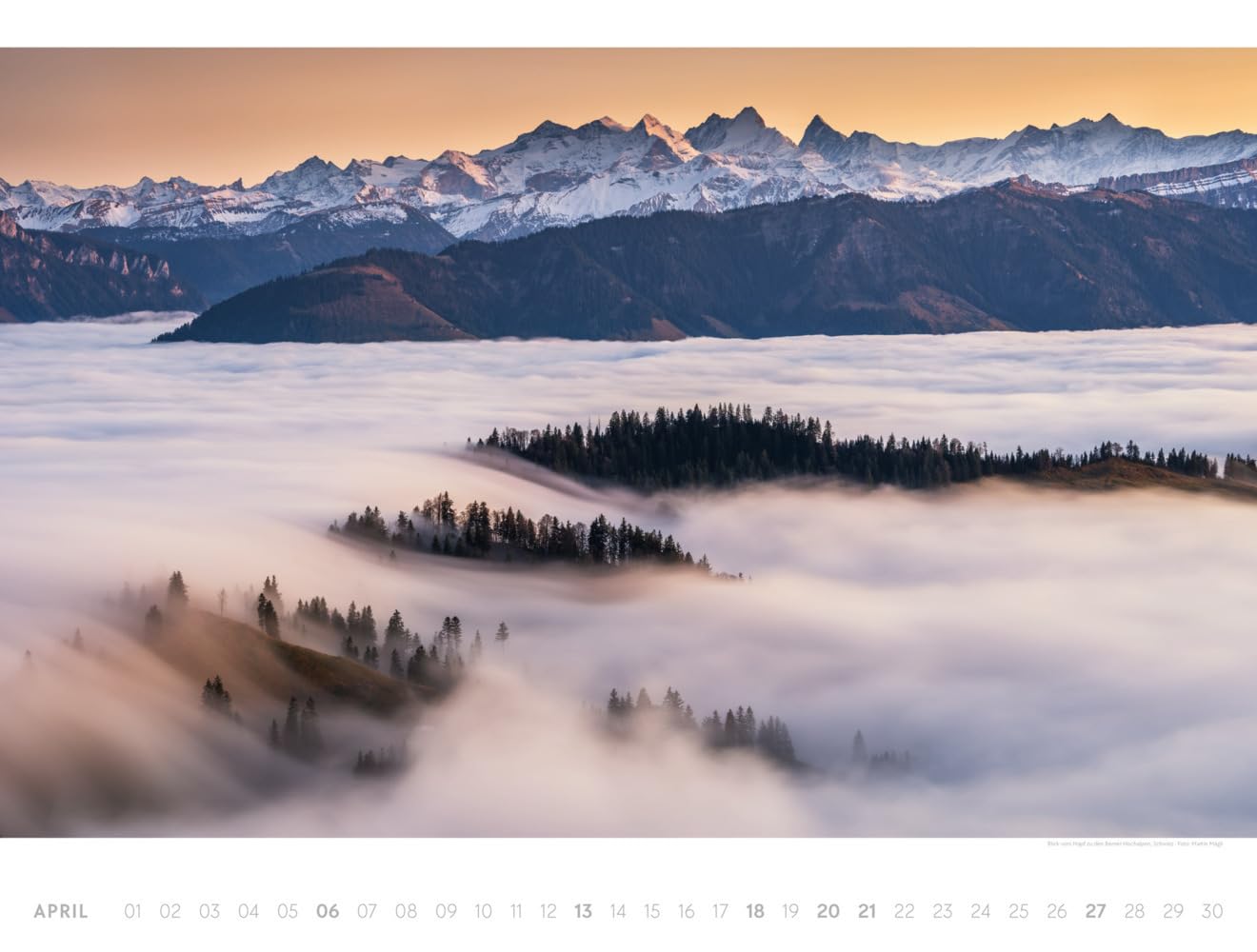 Freiraum Kalender 2025, Wandkalender / Panoramakalender im Querformat (66x50 cm) - Landschaftskalender / Naturkalender