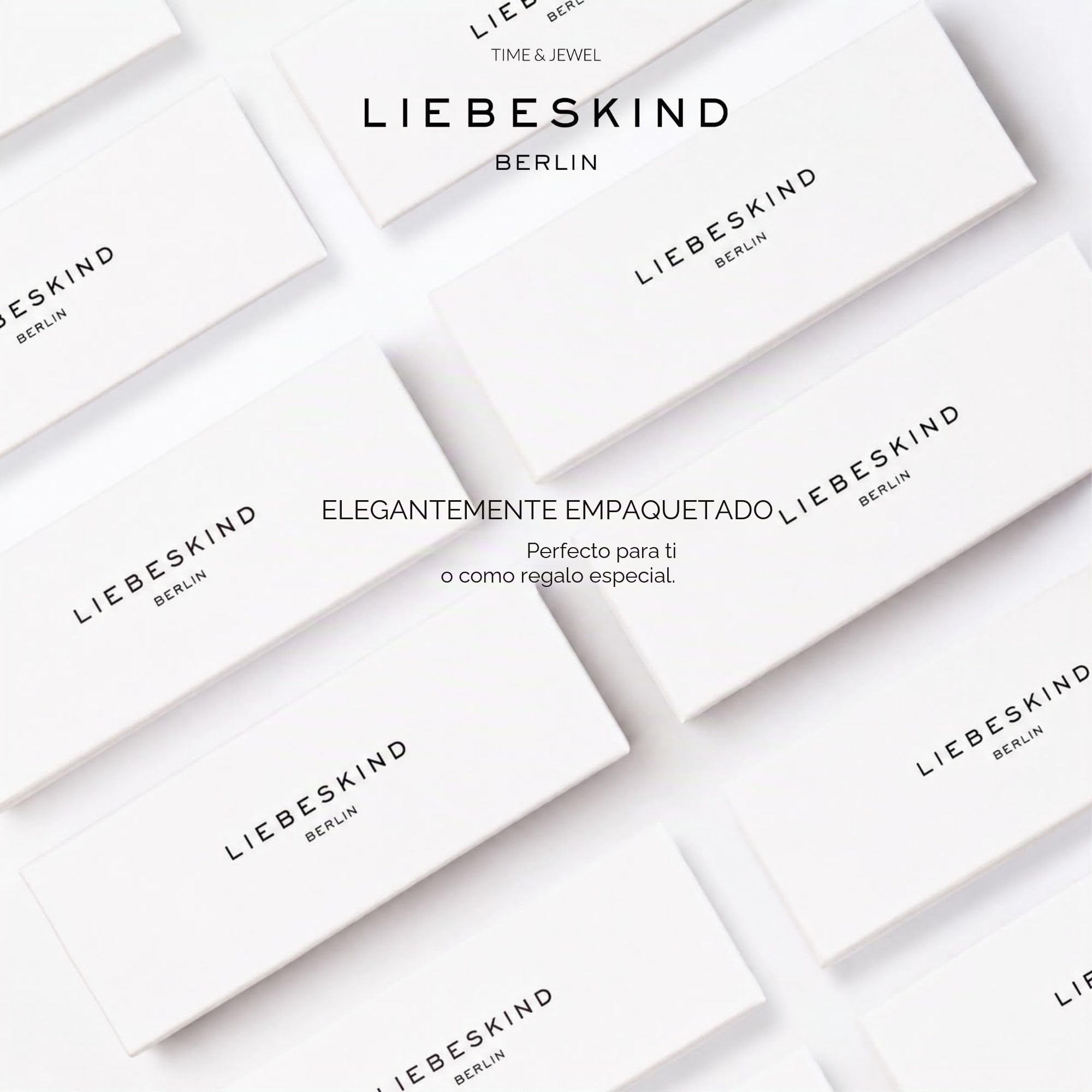 Liebeskind Berlin Reloj De Pulsera para Mujer – Redondo Caja con Gemustertem Acetat-Topring – Correa De Cuero – Sencillos Esfera – Elegantee Reloj De Cuarzo