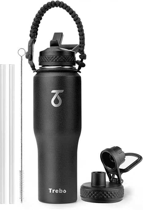 Trebo 32 oz Water Bottle Insulated Fit in Any Car