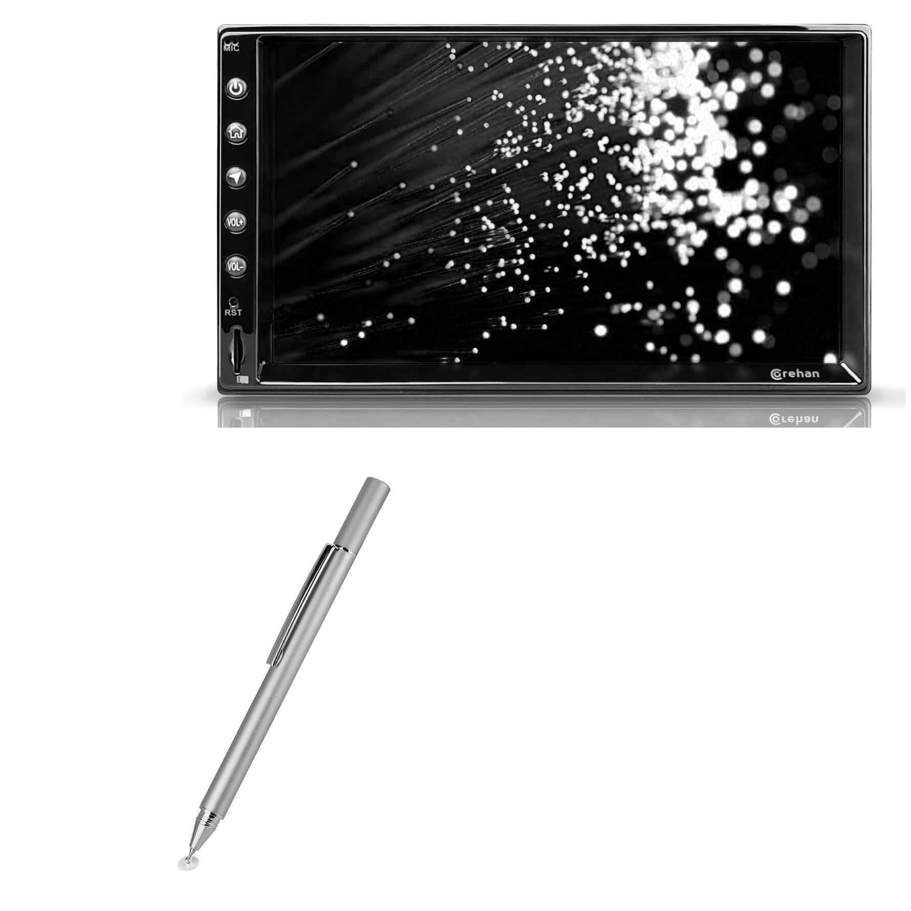 BoxWave Stylus Pen Compatible with Corehan CS-JD-AN-03 - FineTouch Capacitive Stylus, Super Precise Stylus Pen - Metallic Silver