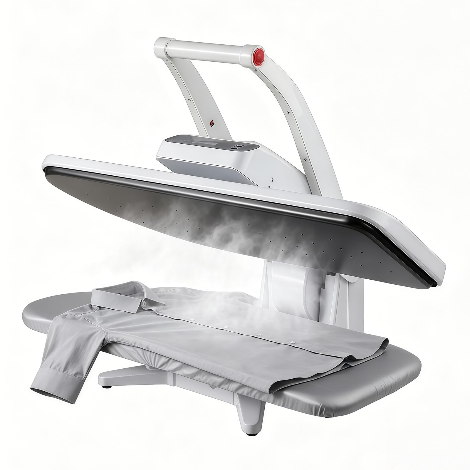 BANGBANGJI 1600W Presse à Repasser à Vapeur Électronique Automatique, Professionnelle 26" avec 5 Réglages & Fonction Vapeur, 110 lbs De Pression, pour Draps, Rideaux, Vêtements
