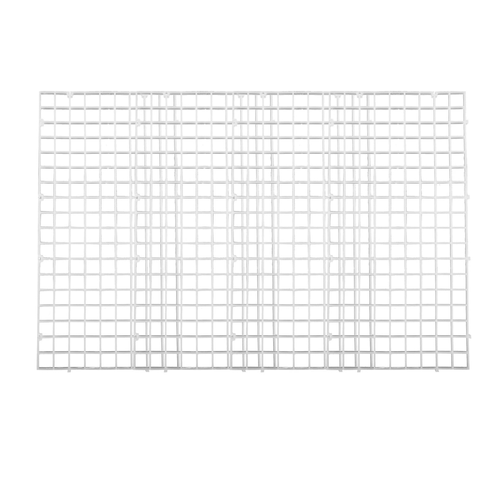 Divisor para Acuario 10 Piezas de Rejilla divisora ​​para Fondo Acuario, Bandeja separadora for pecera, Panel Aislamiento, Filtro for Tanque cría, Suministros fácil instalación