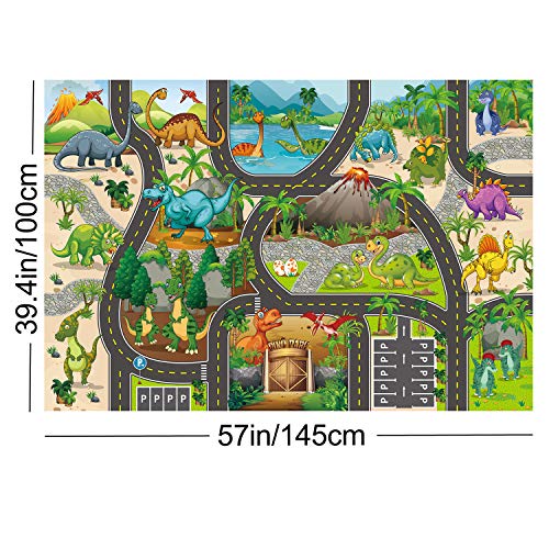 Vantiyaus Cartoon Dinosaur Playmat,Educational Carpet Playmat, Activity Pmat #TOP3