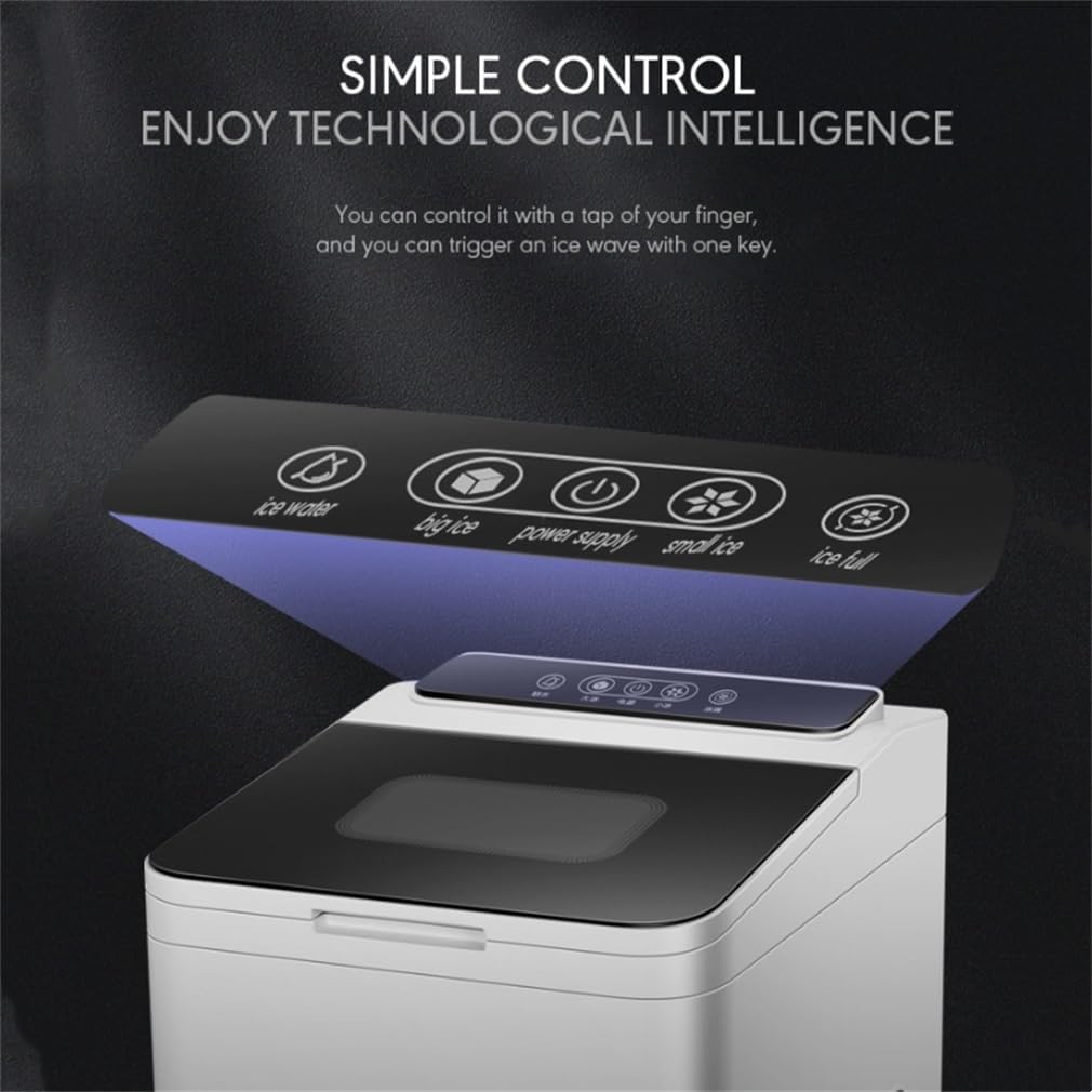 Portable Countertop Ice Maker – Self-Cleaning Pellet Ice Machine, 26lbs/24h, 9 Soft Chewable Ice Cubes In 6 Mins For Home Kitchen on Fridge.com - View 2