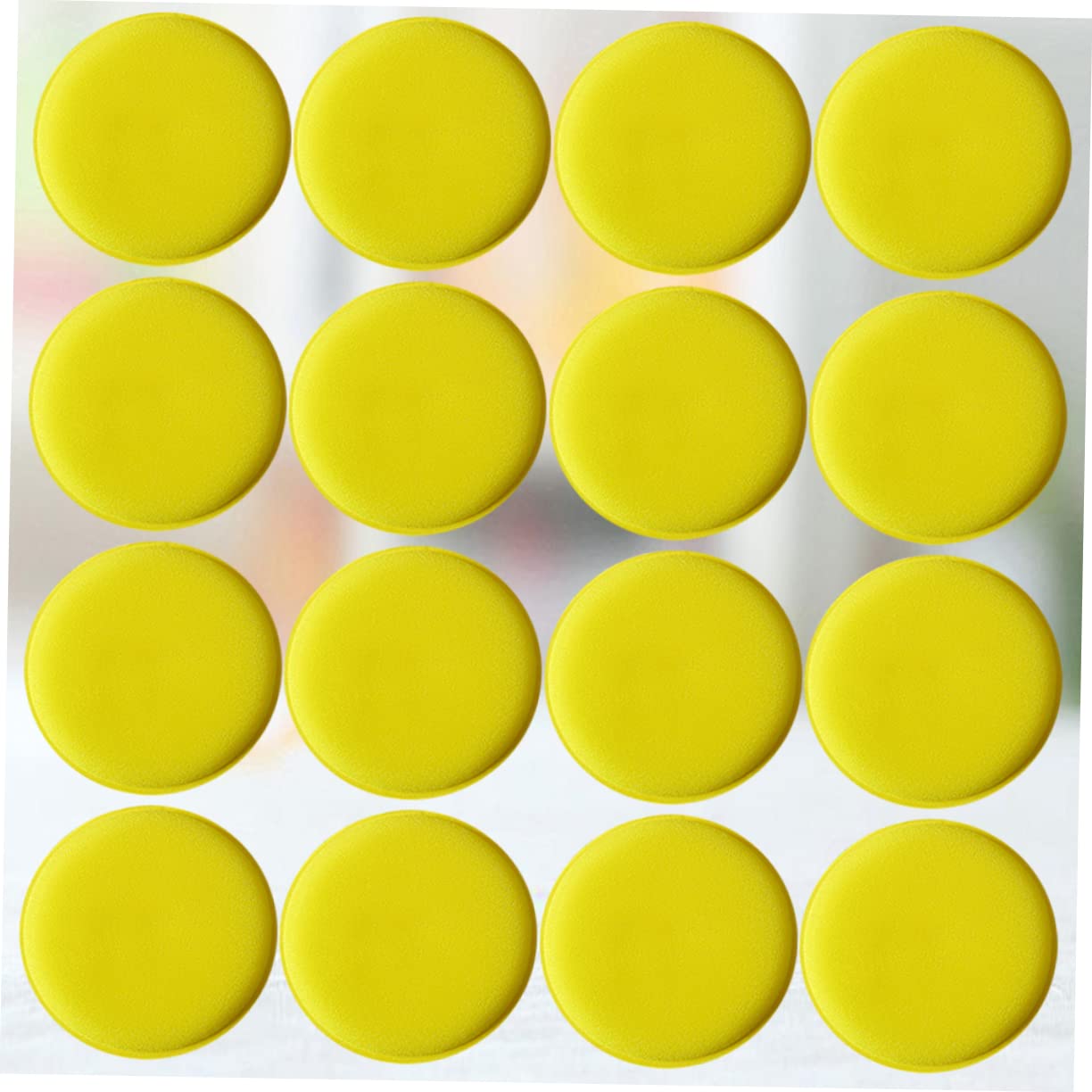 Mikinona 48 Pcs Almohadilla de Cera para Coche Almohadilla para Encerar Automóviles de Limpieza Redonda Pulido y Abrillantado sin Dañar Superficies