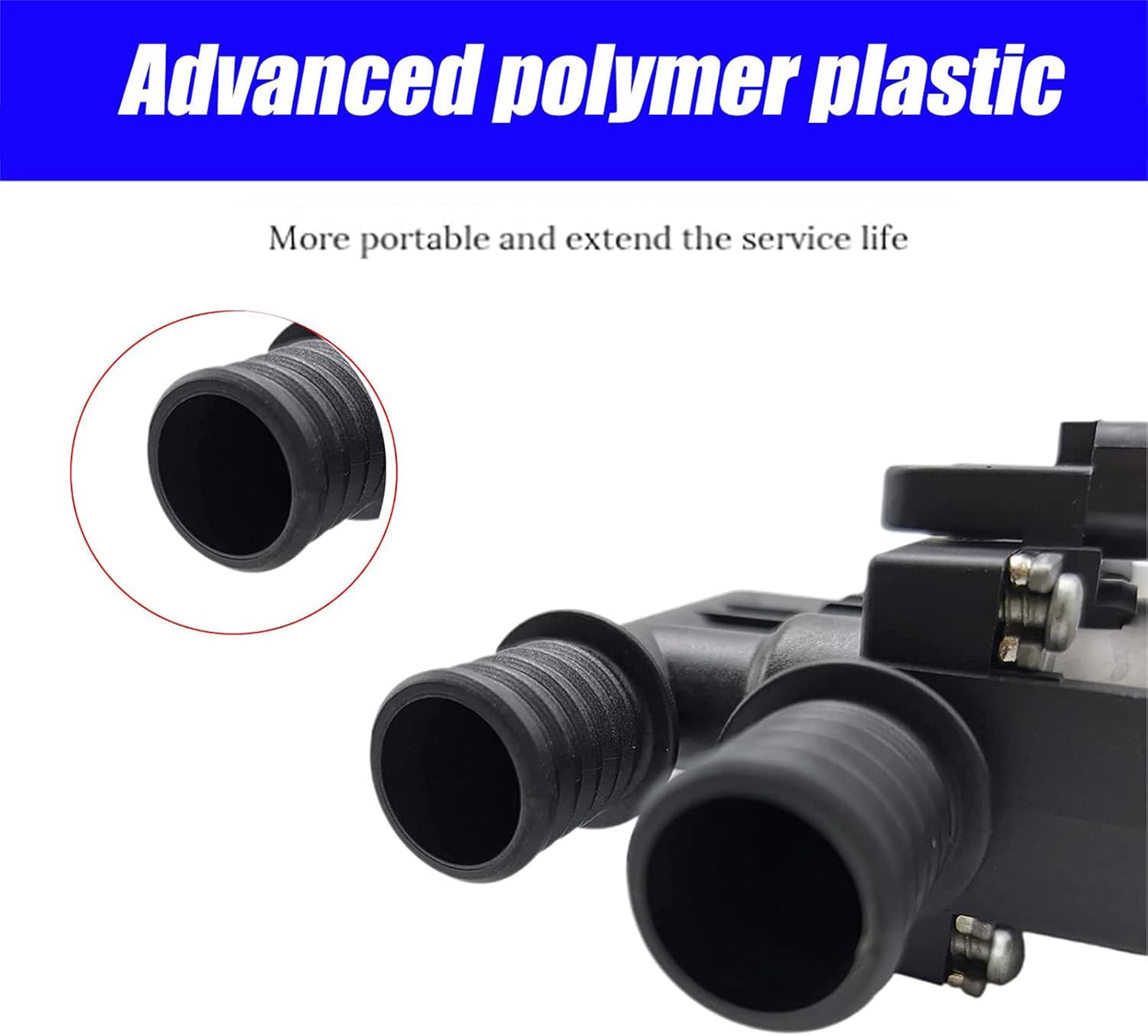 Hvac Heater Control Entrancess 64116906652 1147412159 for E60 E64 E65 E66 Replacement Car Parts Black Nylon Water Control Entrances