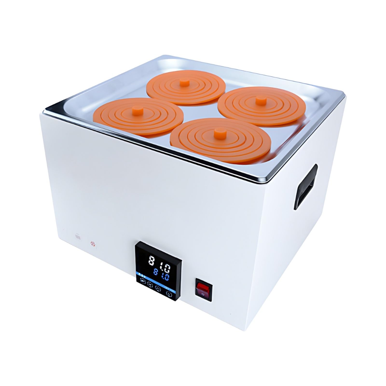 Baño Termostático Laboratorio Con Calentamiento Uniforme 360°, Temporizador Programable Y Protección Contra Funcionamiento En Seco Para Aplicaciones Científicas(4 Hole)