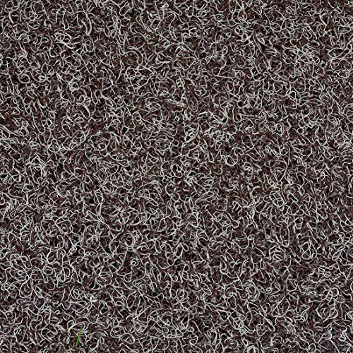 Image of Kuber Industries Double Shade Thread Rubber Anti Slip Door Mat (Brown, White, Standard, 16 inch x24'') - CTKTC039955