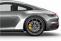 Vista 8 de Adhesivos de vinilo para guardabarros laterales con chip de roca lateral compatibles con Porsche 911 996 997 991 992 (991, azul)