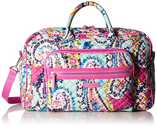 Vera Bradley Signature Cotton Compact Weekender Travel Bag, Wildflower Paisley