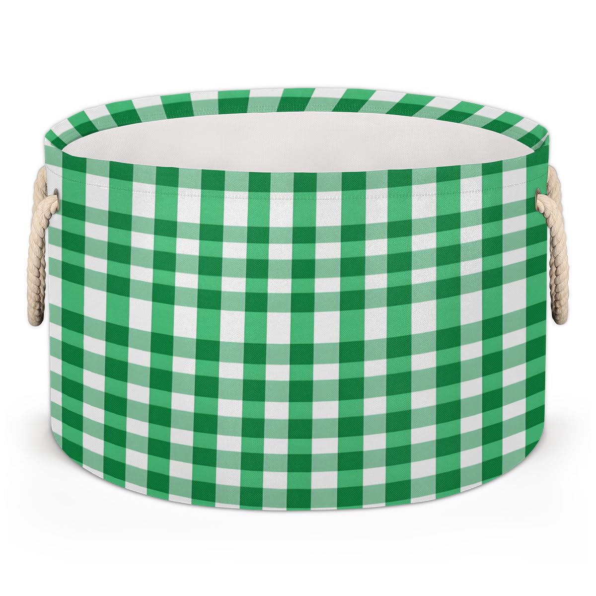 Amazon.com: Green Picnic Plaid Round Baby Gift Baskets,Gingham