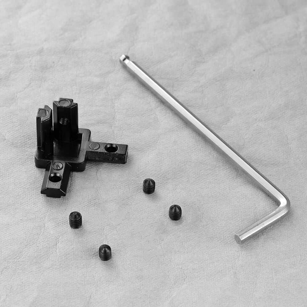 8Sets 3-Way End Corner Bracket Solid Connectors for 2020 Series 6mm Slot Aluminum Profile Accessories(Black)