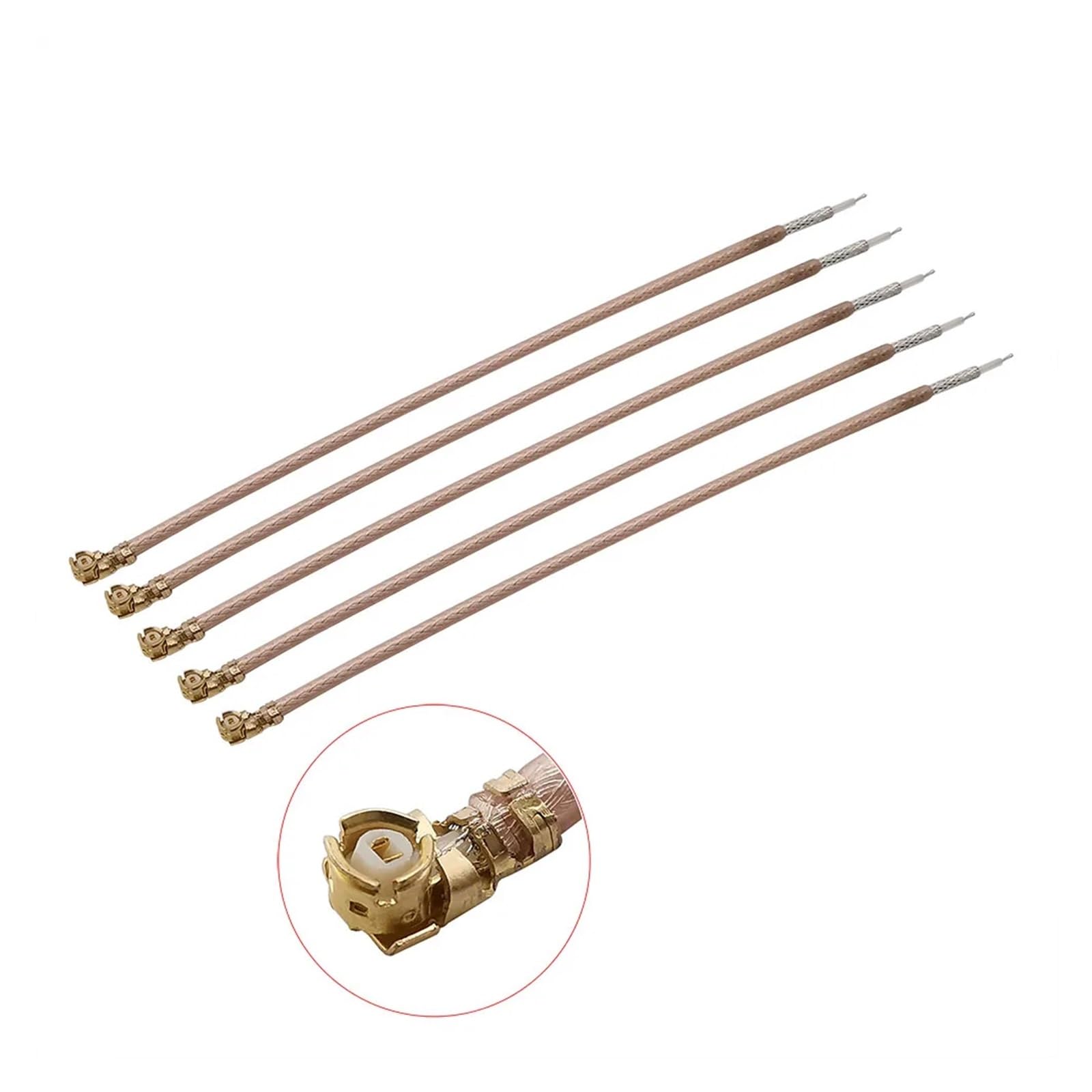 100 Pz IPX U.fl Ufl Connettore Femmina Jack a testa singola RG178 Cavo Jumper Pigtail 5/7/10/20/30/40/50 CM(100Pcs-5CM)