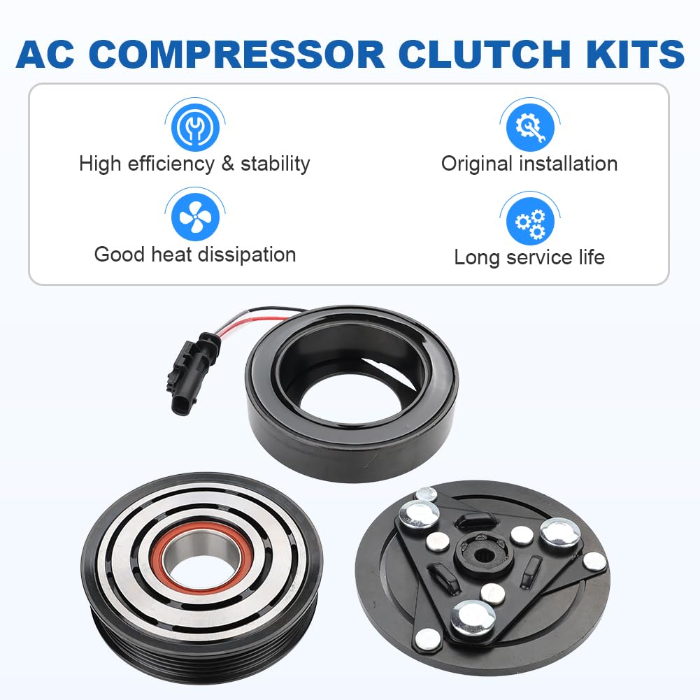 A/C Compressor W/ Clutch For Chevrolet Equinox 2018-2023 Colorado GMC Terrain - Foto 2