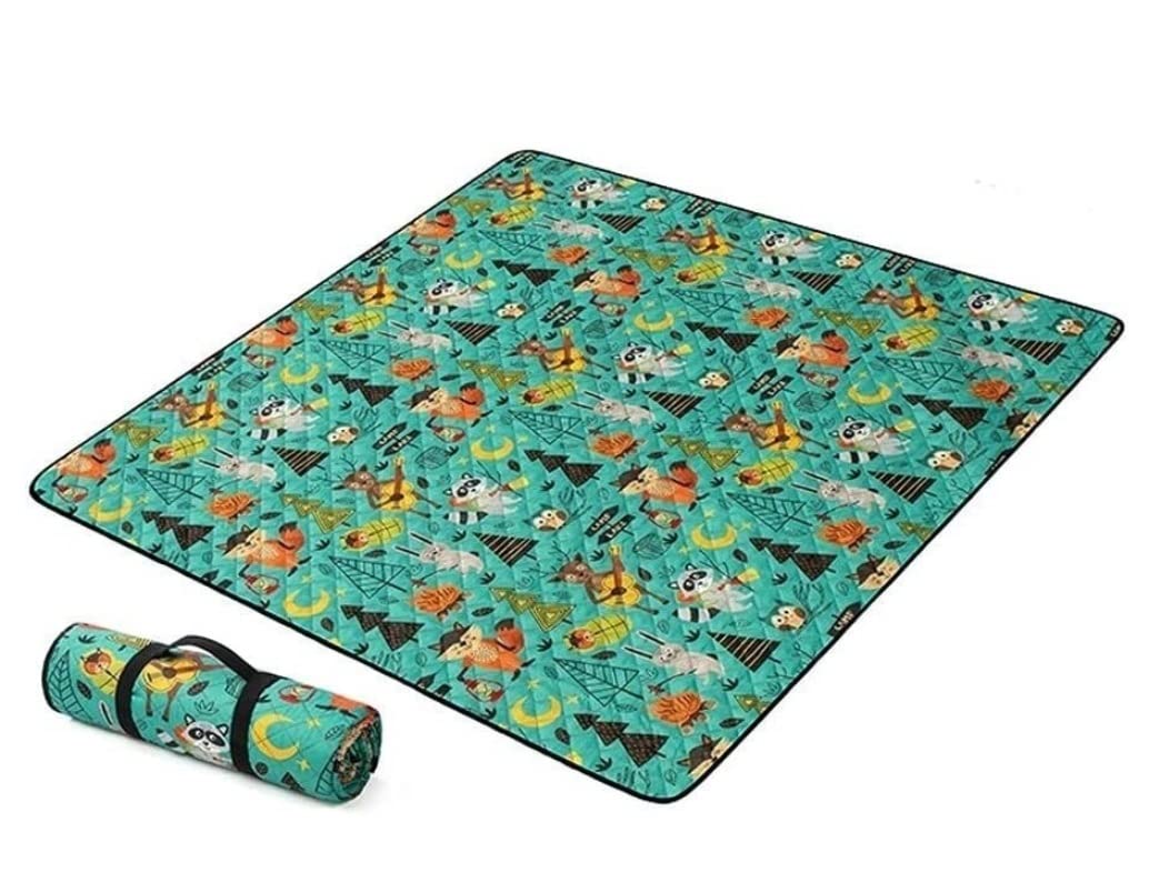 CVdrtyED Picnic Blanket Outdoor Thicken Waterproof Beach Blanket Portable Picnic Mat Suitable For Travel, Party Outdoor Mat(A)