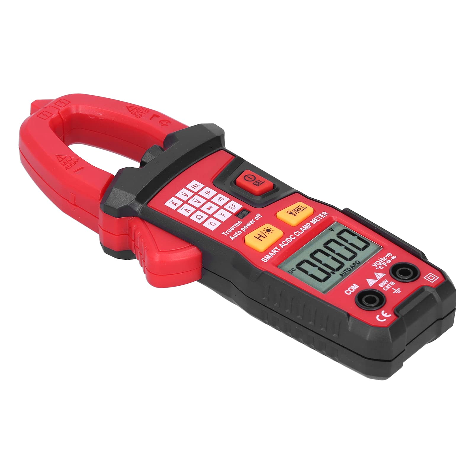 Pince multimètre numérique intelligent 600V ABS pour test de capacité de circuit - 8