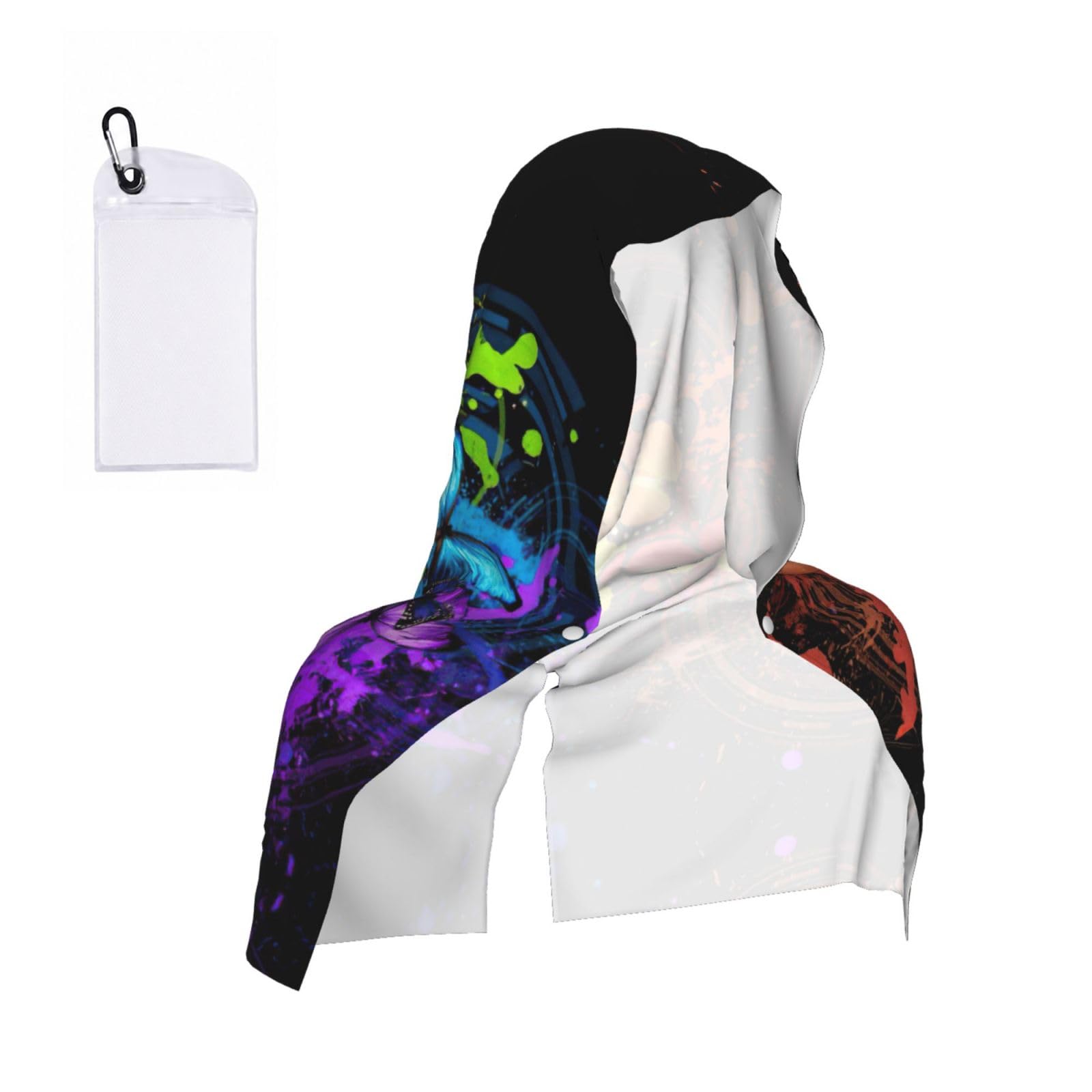 ZYJHYY Graffiti Butterfly Print Unisex Swimming Towel Practical Camping Towel Skin-Friendly Cooling Towel For Workout Training
