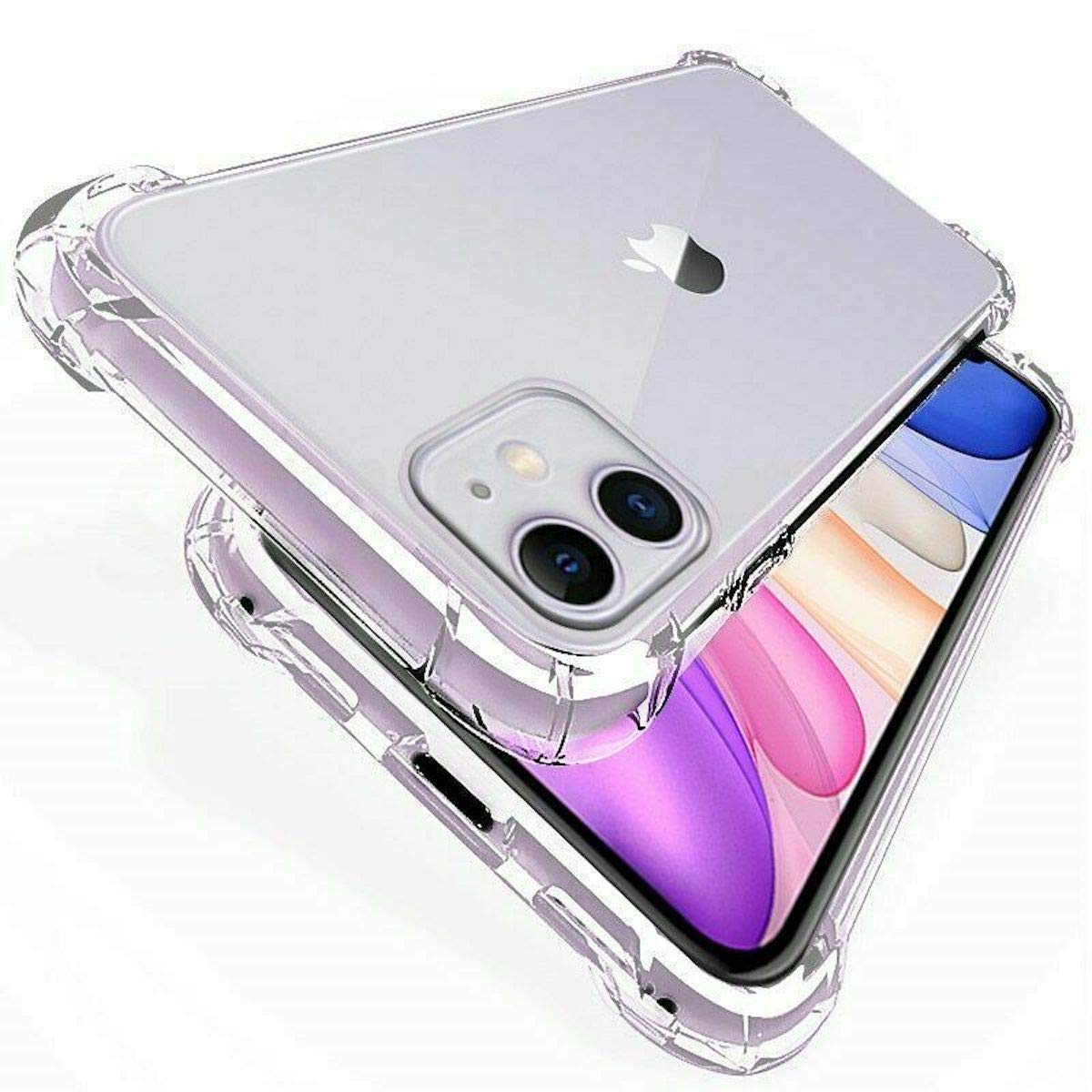 Cellifornia iPhone 11 Case Transparent Shockproof Crystal Clear Look TPU Bumper Case Perfect Protection