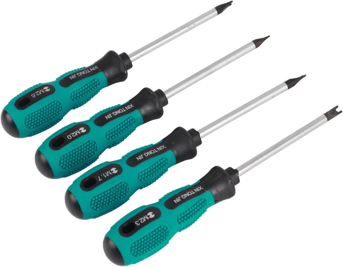 4Pcs U Fork Type Screwdrivers U Shaped Screwdriver Set Chrome Vanadium Steel Hand Screw Drivers M1.7/M2.0/M2.3/M2.6 X 50Mm 735752577158
