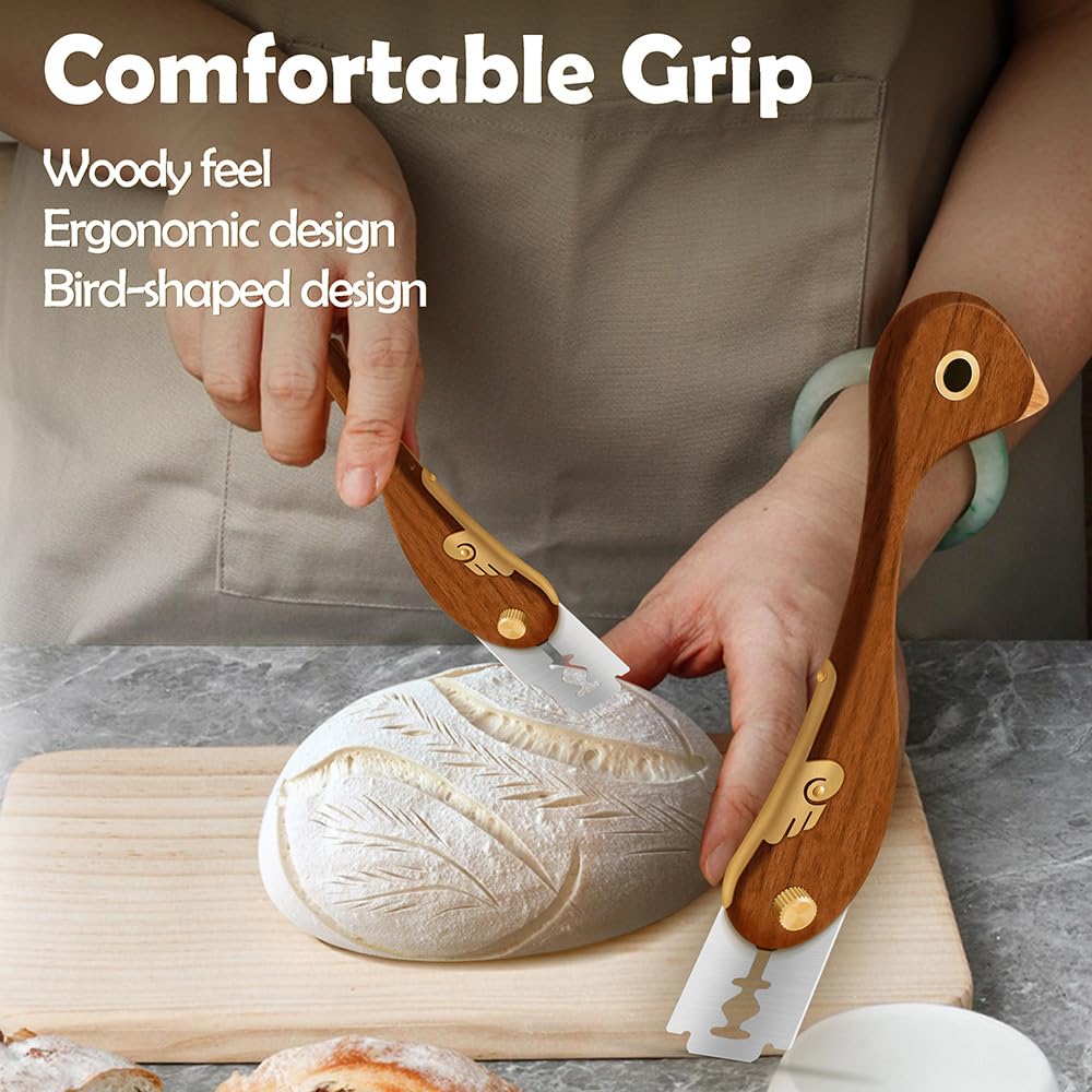 Bird Bread Lame - Dough Scoring Tool with Blades -5 Bird Bread Lame - Dough Scoring Tool with Blades -5