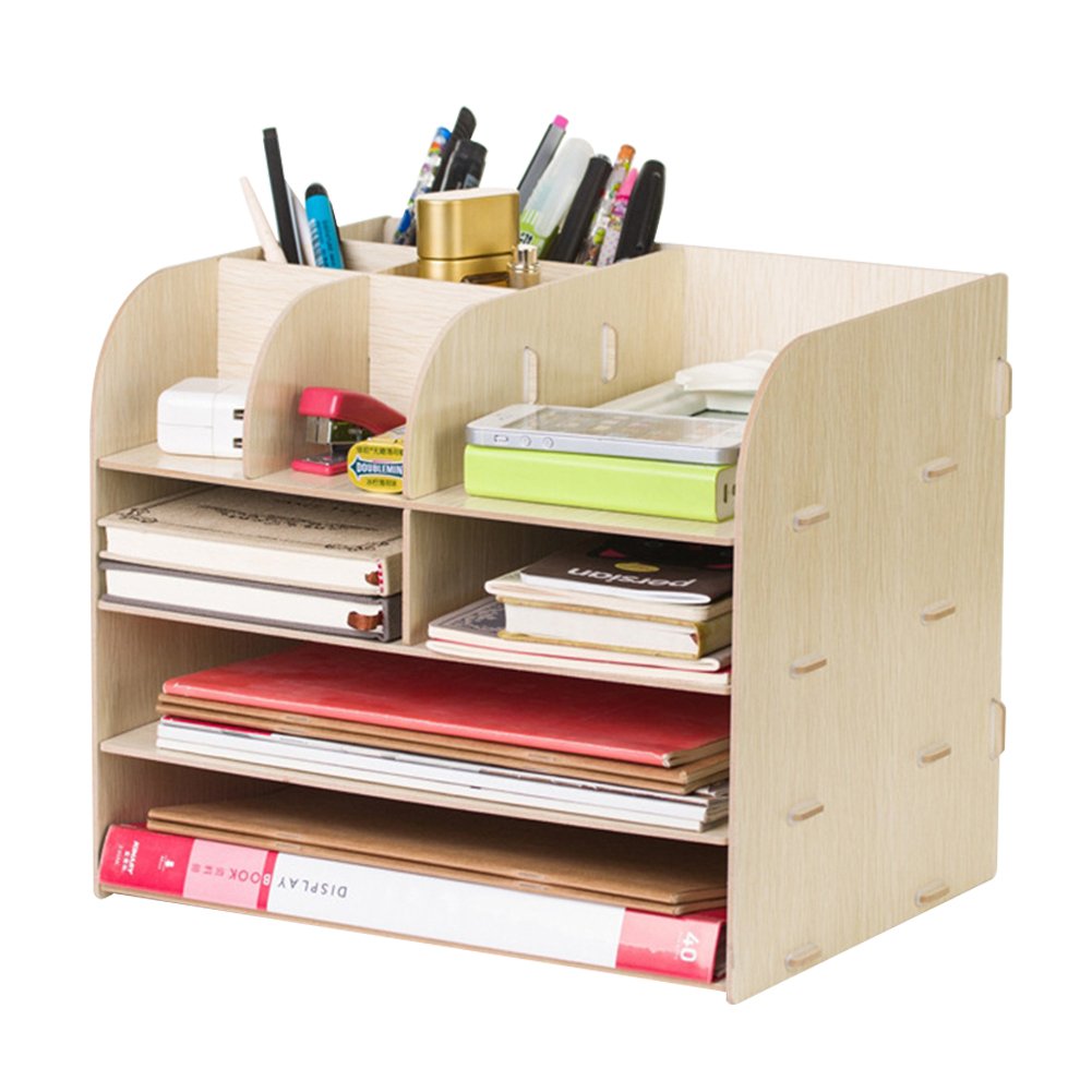 Desktop Organiser Wooden Desktop Storage Buy Online In Gibraltar At Desertcart