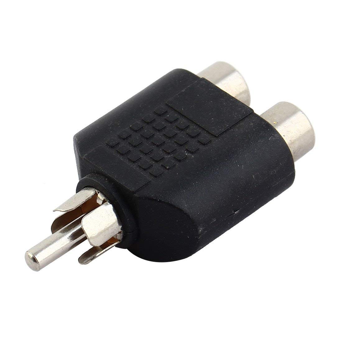 RCA Phono 1 Maschio-2 Femmina Adattatore Per Connettore Splitter Audio - Foto 2