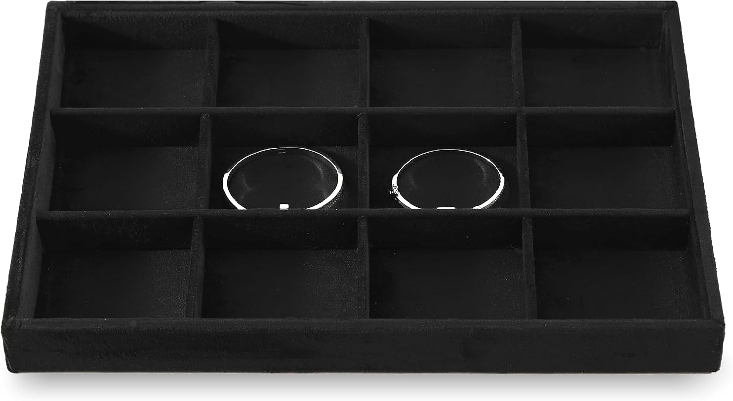 Earring Storage Organizer, Velvet Drawer Jewelry Organizer,Premium Earring Jewelry Box,Luxury Rock Storage,Black Jewelry Tray