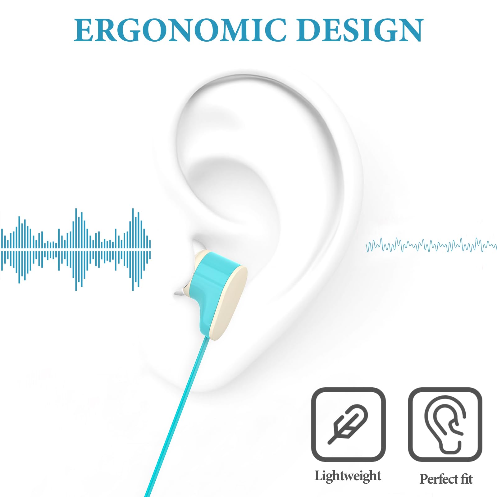 GEEKRIA Auriculares con cable para niños con micrófono para la escuela y clase en línea, auriculares intrauditivos para niños con conector jack de 3.5 mm con límite de volumen de 85 dB para orejas