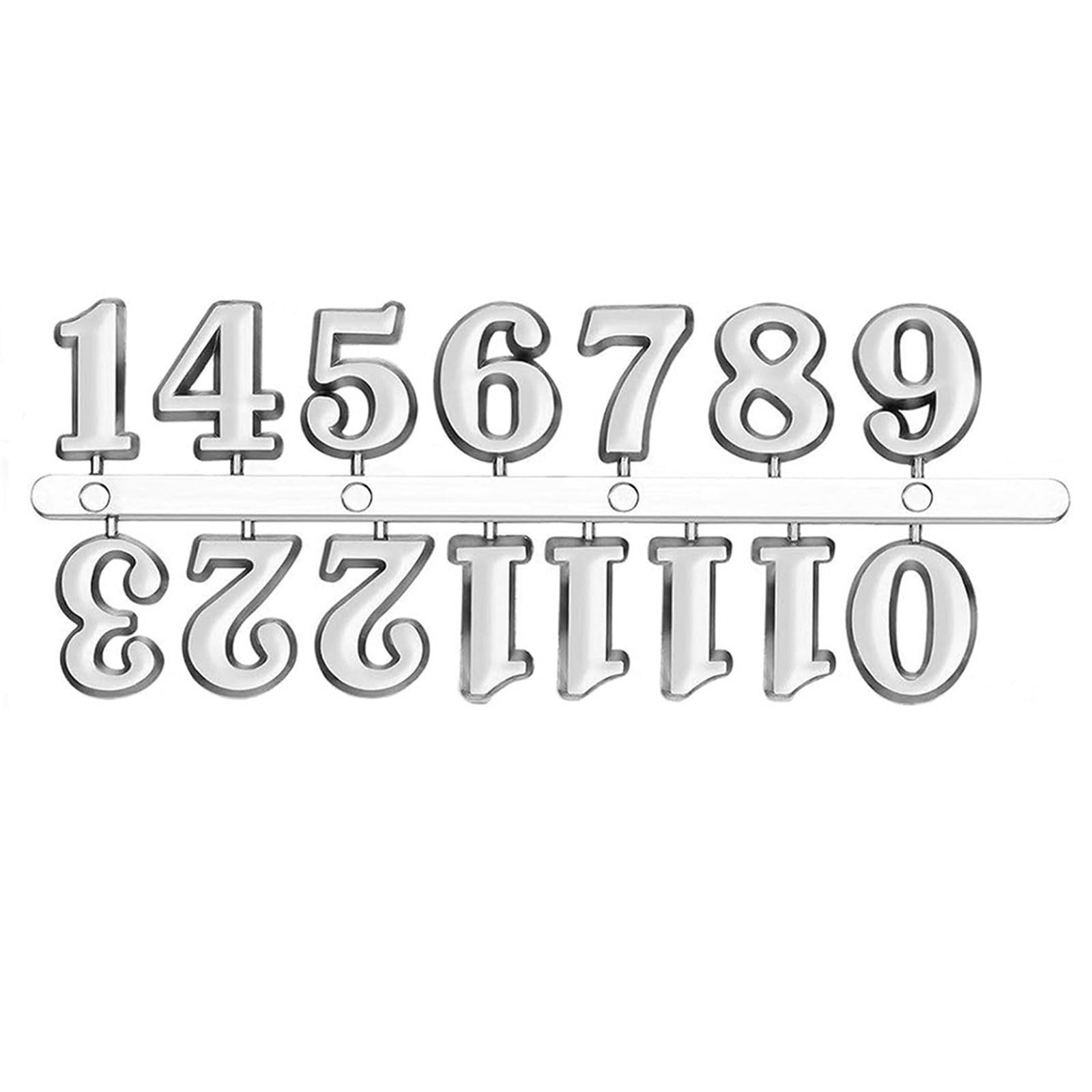 Kit Numeri Per Orologio Fai Da Te, Cifre Arabe E Romane In Metallo, Oro/argento/nero