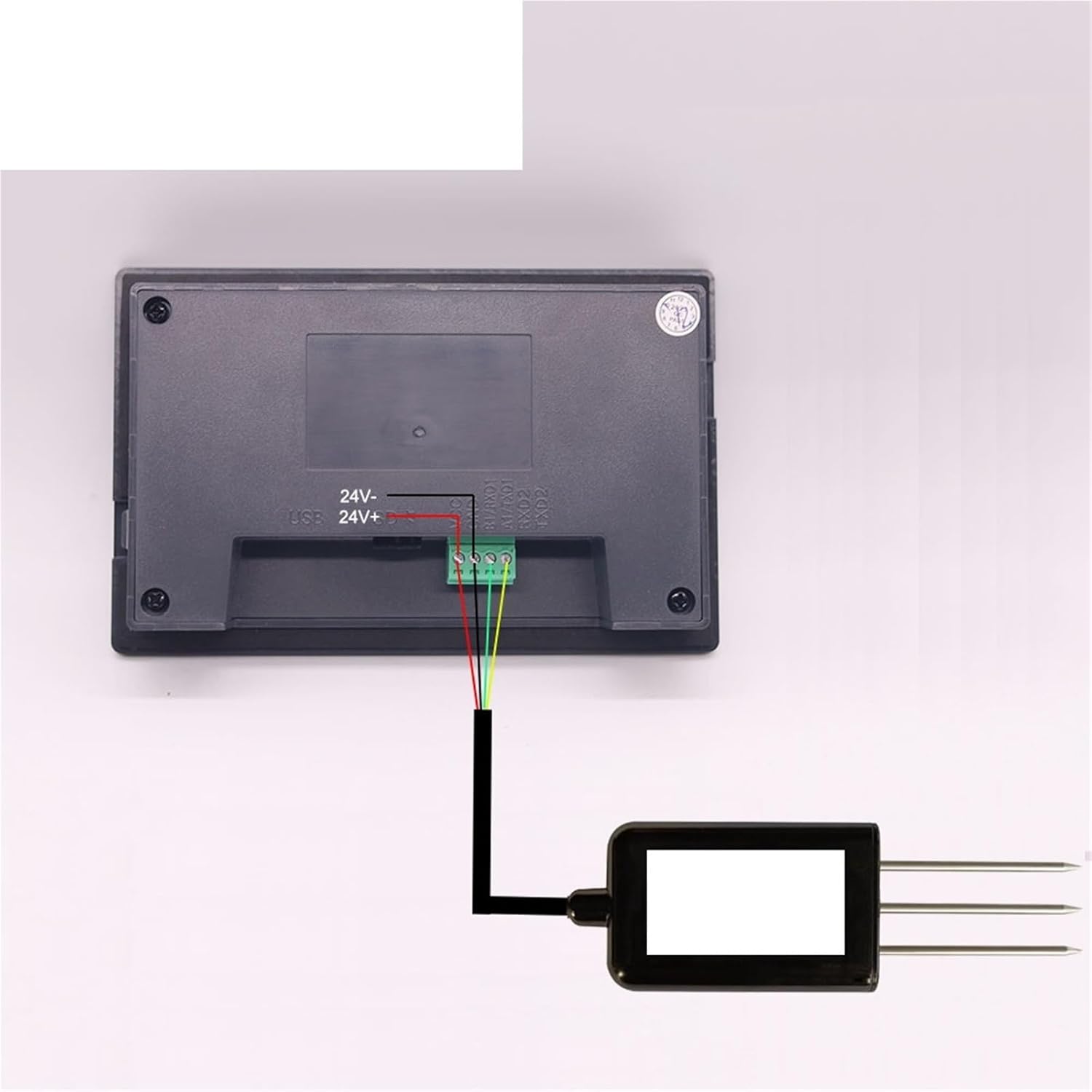 Measuring and Logging Soil Moisture Temperature Humidity EC PH NPK Sensor with HMI Touch Screen Soil Detector(BT-THNPKECPH043)