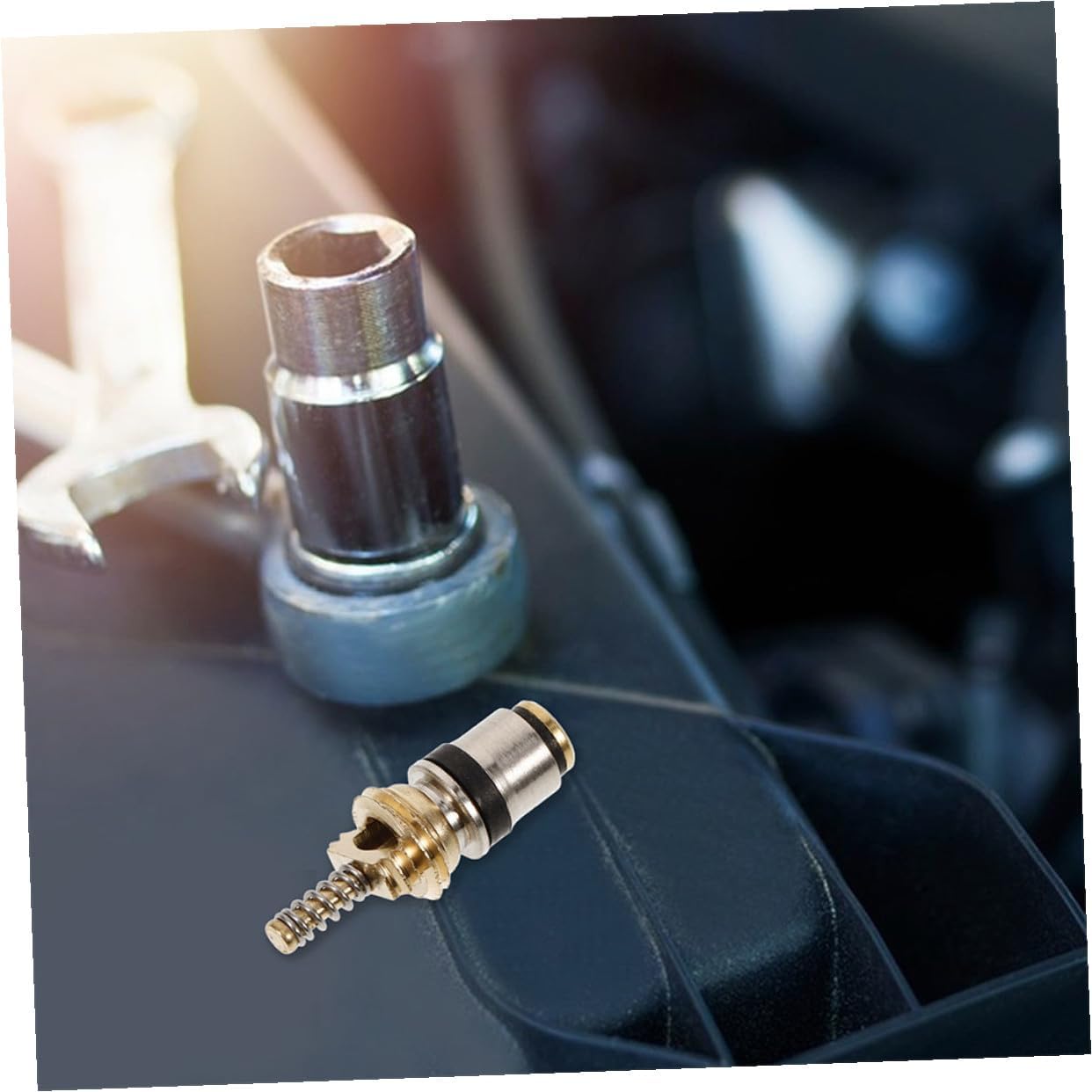 Gadpiparty 10pcs Automotive Air Conditioning Valve Stem Kit High and Low Pressure Valve Stem Core for Car Ac System R134a for Vehicle Climate Control