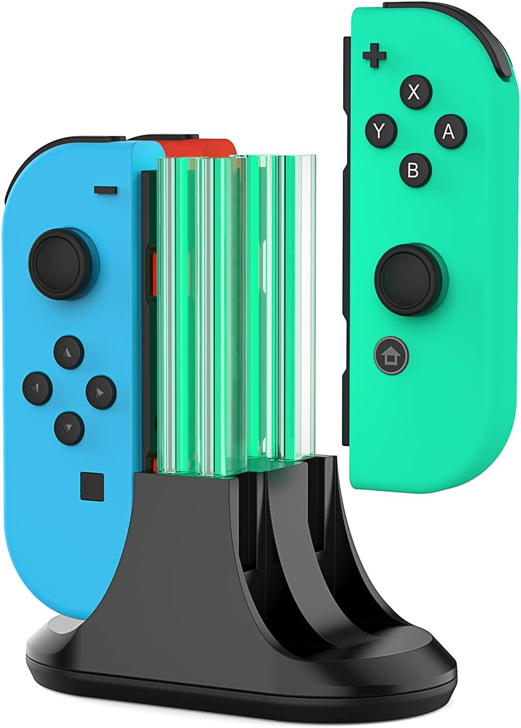 Charging Dock for Switch Joy Con, 4 in 1 Switch Controller Charger Station with LED Indication and Type C Cable