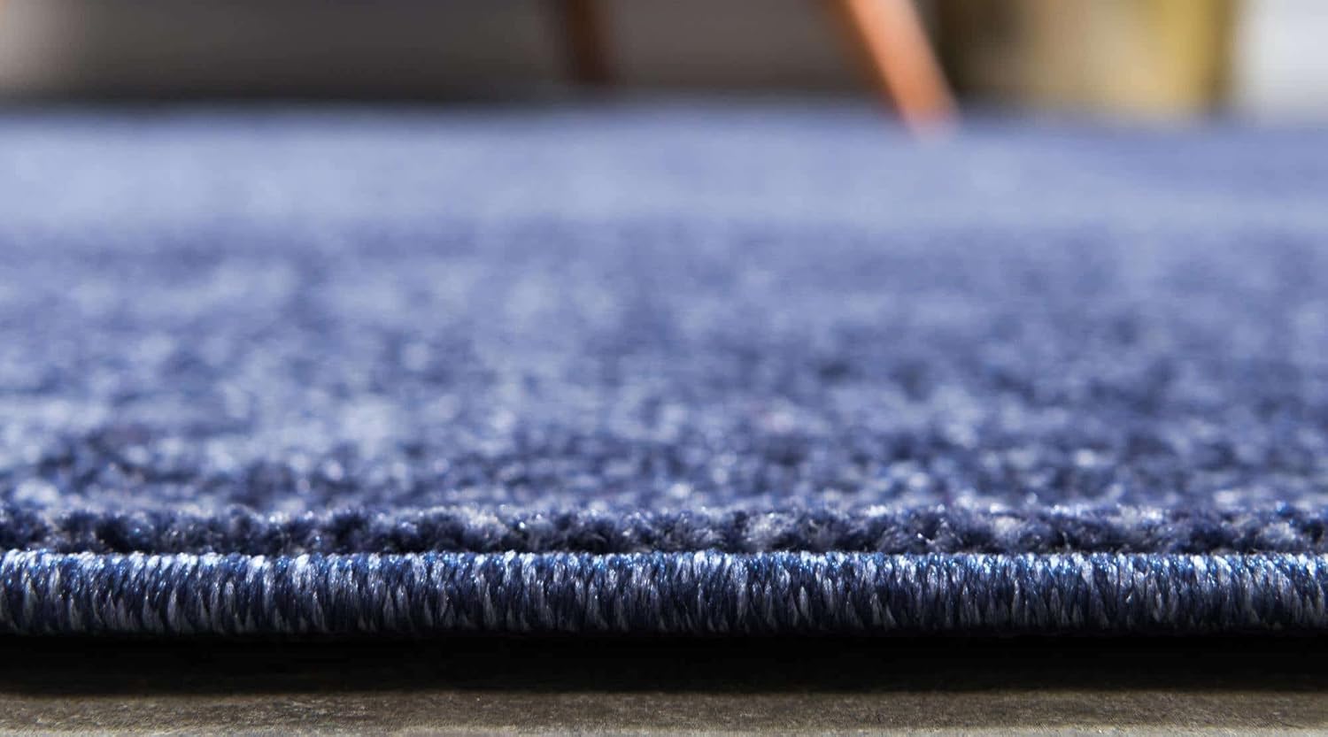 Unique Loom Del Mar Collection Area Rug - Lucille (2'x 6' 1" Runner, Navy Blue/ Ivory)