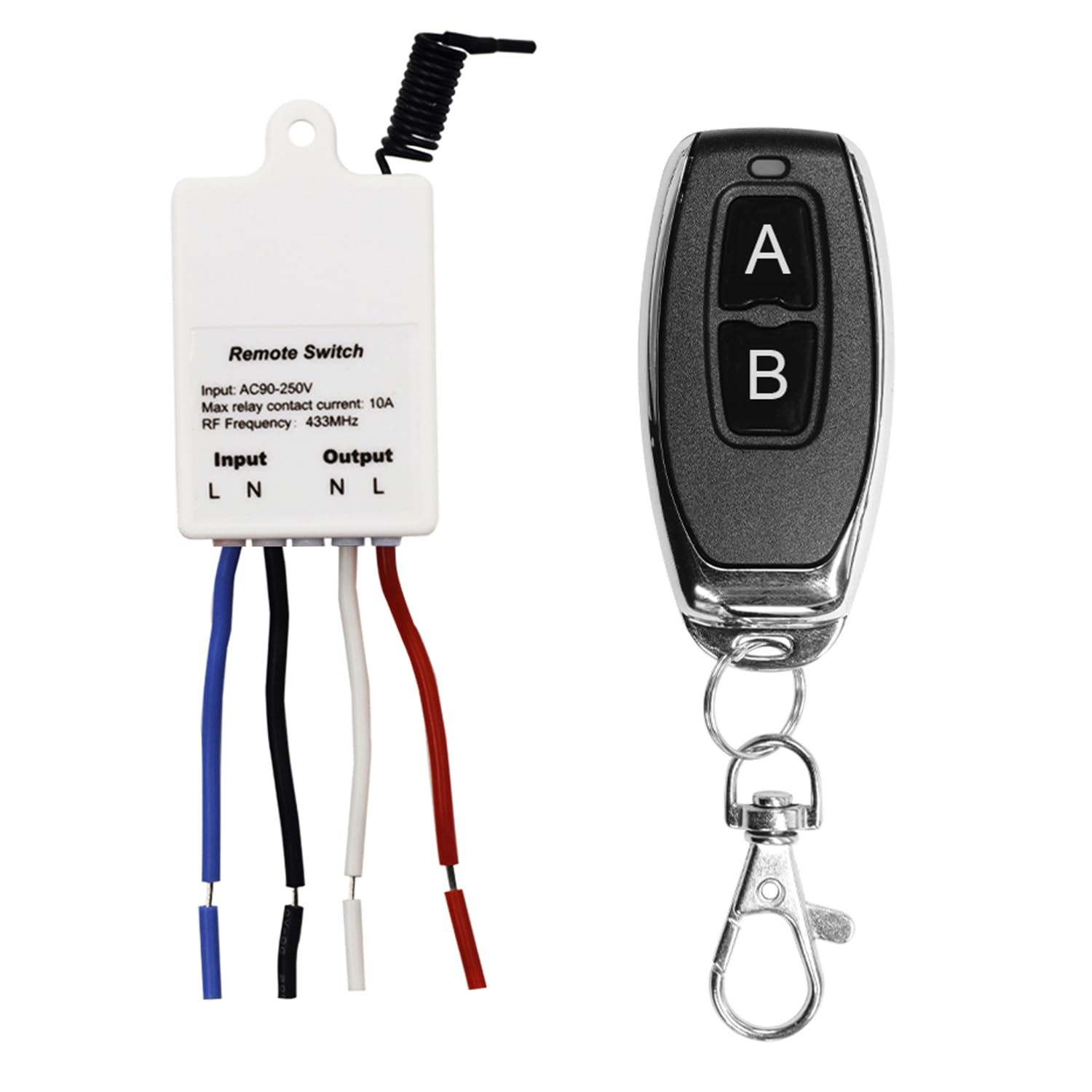 QIACHIP Interruptor de luz control remoto inalámbrico AC 220V 230V mando a distancia 433Mhz Receptor relé RF Radio Controlador con transmisores para lámparas