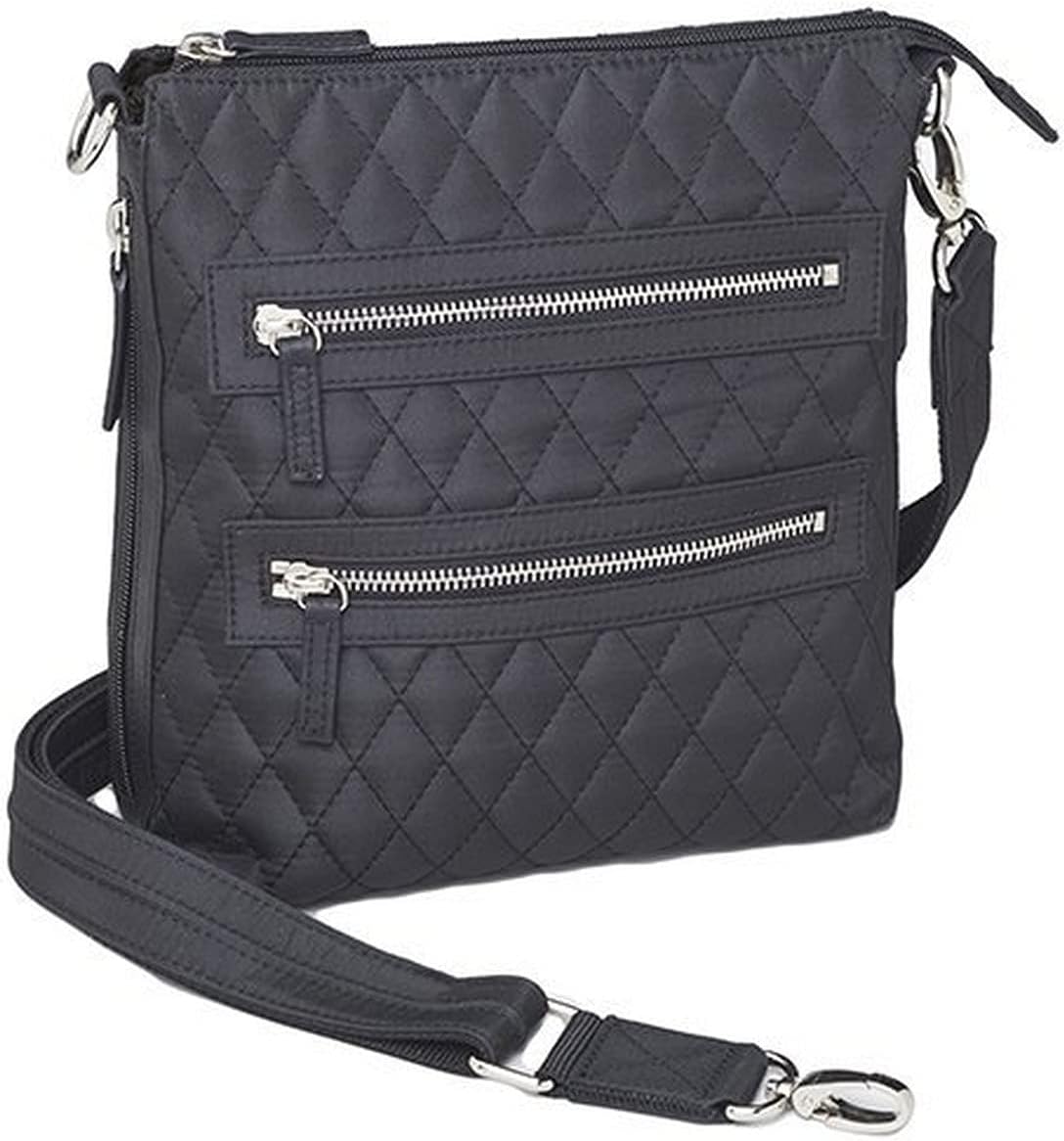 Gun Tote'n MamasGun Toten Mamas Quilted Microfiber Cross Body Flat Sac, Black, One Size