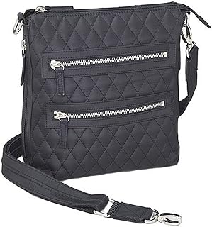 Gun Toten Mamas Quilted Microfiber Cross Body Flat Sac, Black, One Size