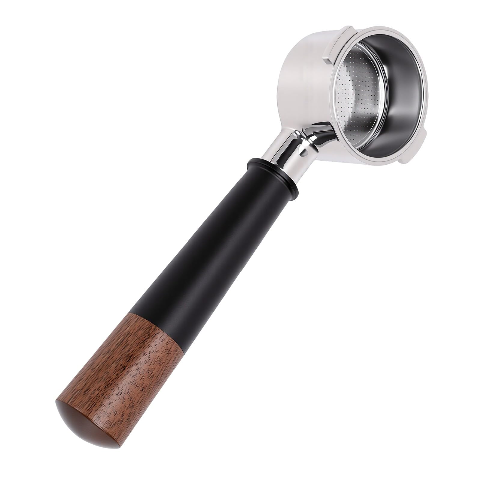 Tnfeeon Portafiltro, Manico in Legno di Noce 51mm, per Macchina da Caffè