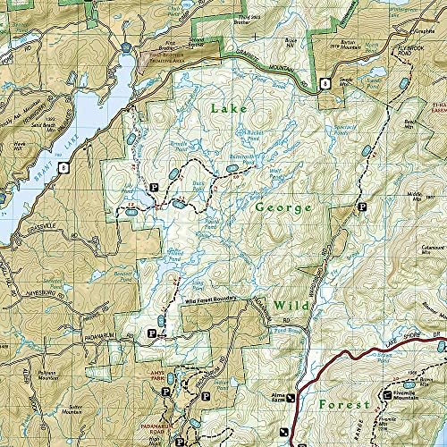 Lake George, Great Sacandaga: Adirondack Park Map (National Geographic  Trails Illustrated Map, 743)