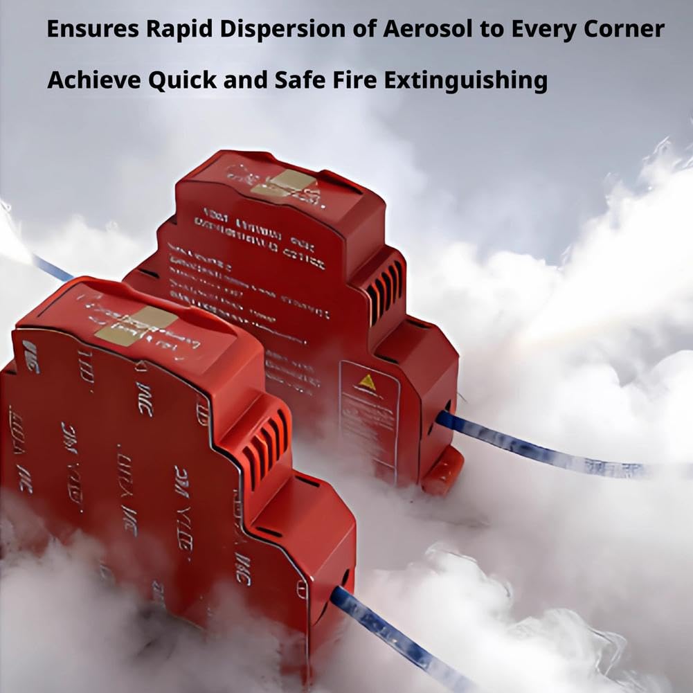 Dispositivo automatico di estinzione antincendio aerosol per quadro elettrico, soppressione rapida in 5 secondi, montaggio su guida DIN, compatto soppressione antincendio per sistema di accumulo di