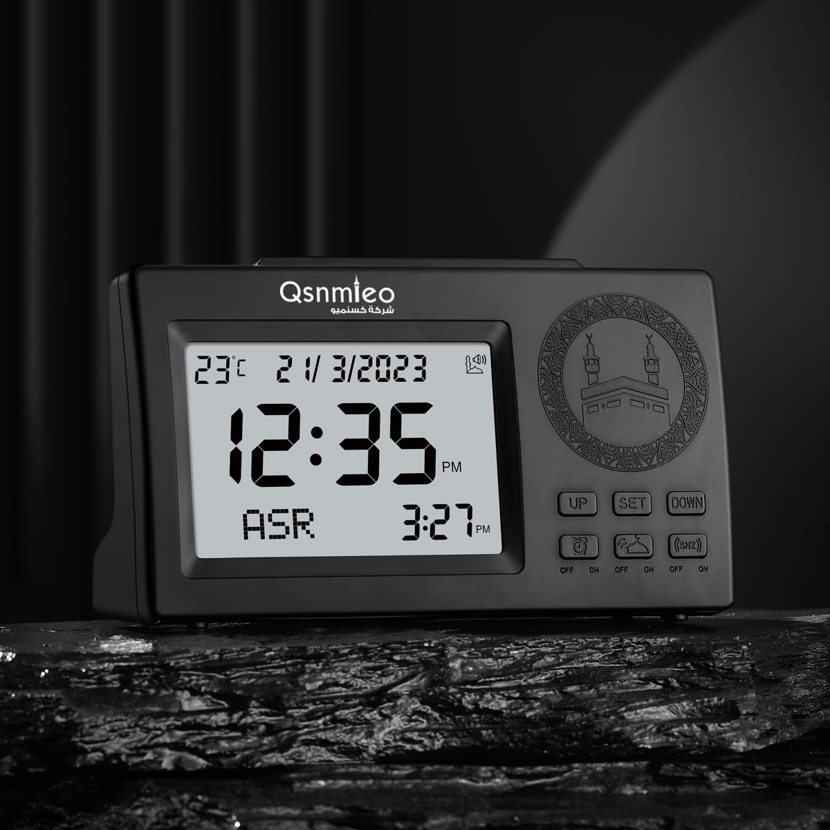Azan Uhr zum Gebet mit Ton - Athan Uhr für Zuhause - Gebetsuhr Adhan Uhr für USA Muslim für Zuhause