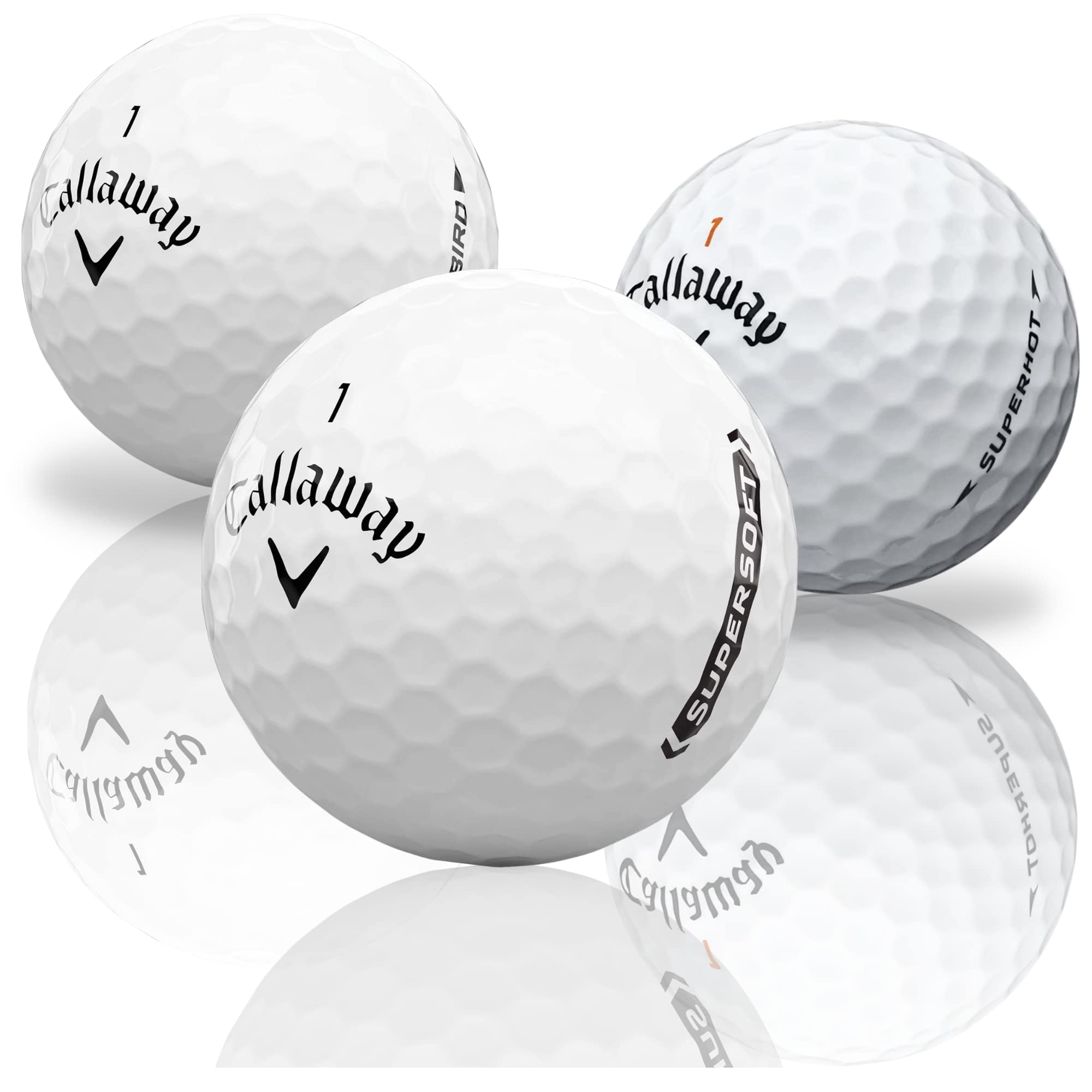 Golf Ball Monkey Cheap Recycled Golf Balls for Callaway Golf Balls Mix White - 4A Near Mint Used Golf Balls for Callaway Supersoft Golf Balls, Superhot, Diablo, Hex Tour Soft, Warbird Golf Balls