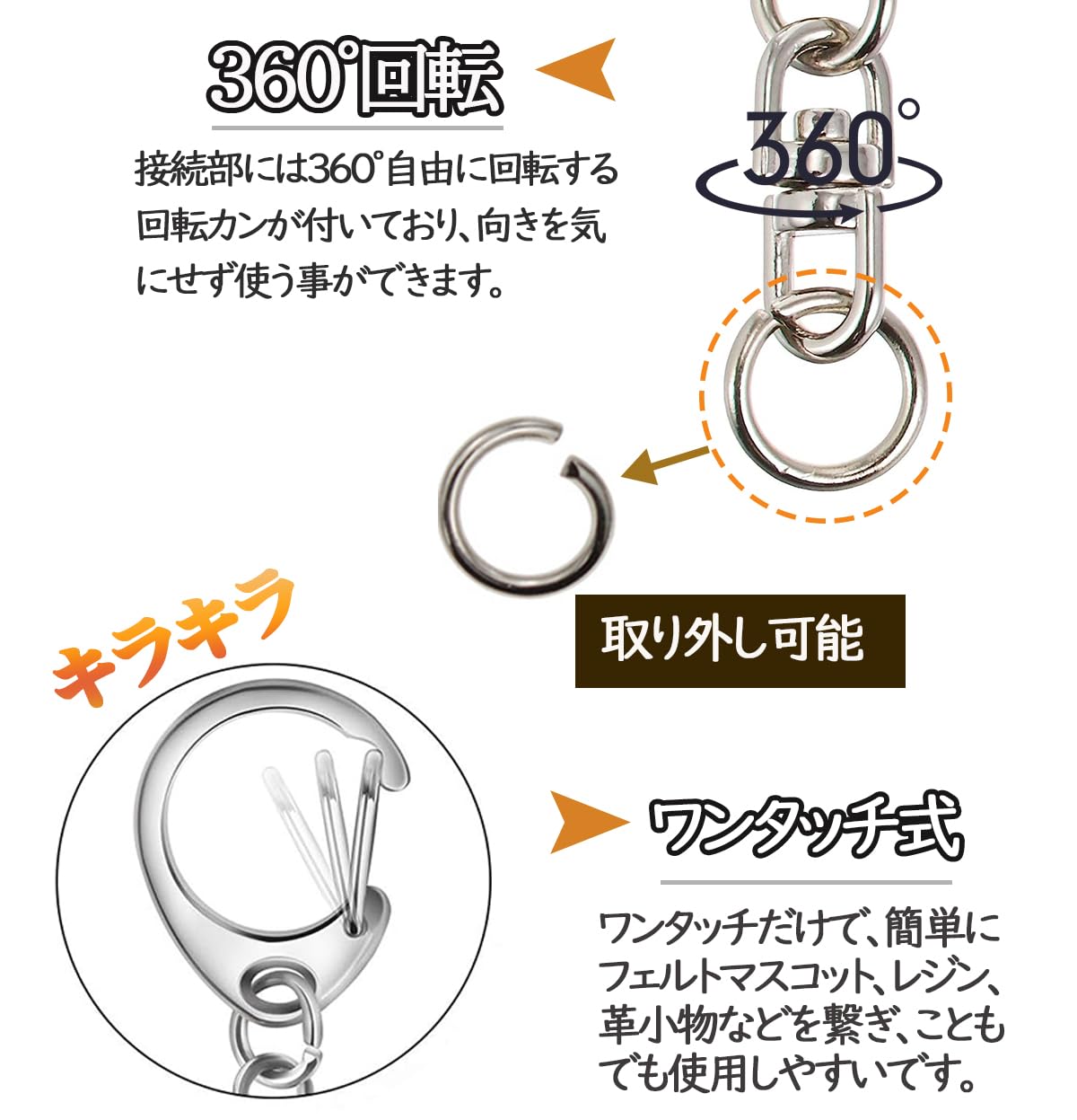 Amazon.co.jp: 120 Piece Set Key Holder, Metal Fittings, Rotating