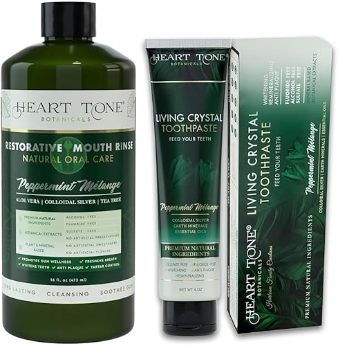 Heart Tone Botanicals Cuidado bucal Pasta dental Living Crystal Natural & Organic Todos los productos naturales Blanqueamiento dental (enjuague