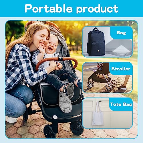 Baby Grooming Kit - 12 in 1 Nursery Essentials Baby Registry Shower Gift for Newborns, Infants, Toddlers, Boys, Girls Kids-Safety Baby Comb, Brush, Finger Toothbrush, Nail Clippers, Scissors(Blue) - Image 7