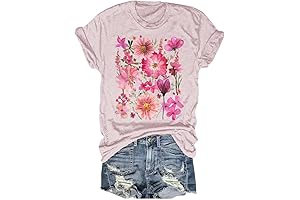 Women's Vintage Floral T-Shirt: A Vibrant Symphony of Nature's Beauty