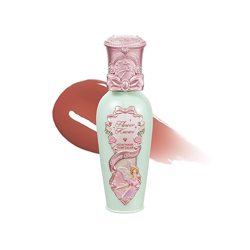 Flower Knows Midsummer Fairytales Coating Lip Lacquer,Glowy Non-Fading Lip Gloss,Hydrating Tinted Lip Oil for Girls&Women,Vegan & Cruelty Free,0.17Fl Oz(G09 Dream Voyager) - G09 Dream Voyager - 0.17 Fl Oz (Pack of 1)