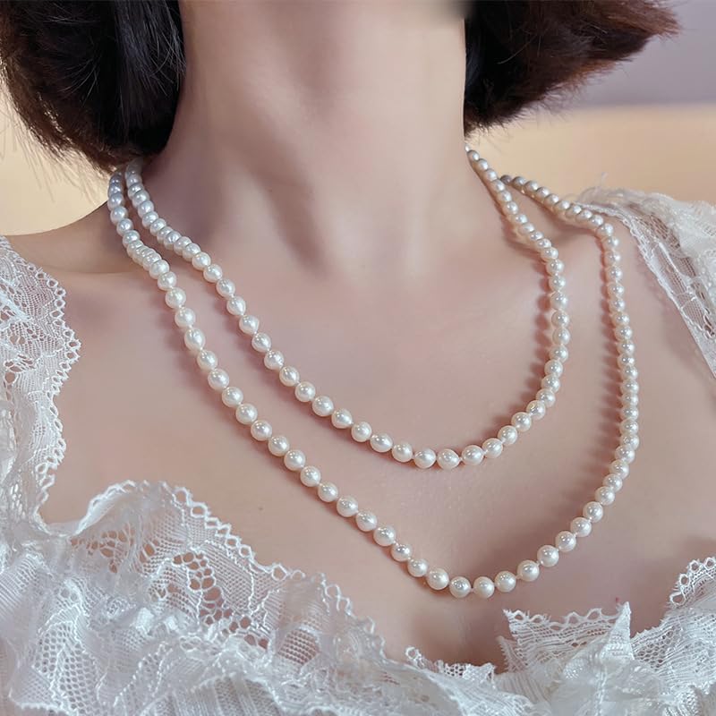 Joya de Perlas para Mujer - Collar Minimalista con Perlas Naturales, Accesorio Versátil para el Trabajo, Cenas o Ocasiones Formales